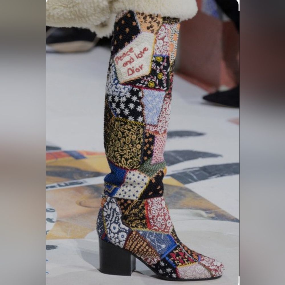*SOLD*CHRISTIAN DIOR BEADED BOOTS - Picture 4 of 16